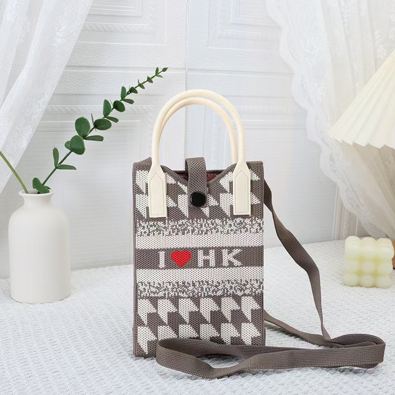 【シリコン+ショルダーストラップ】ブラウンHK