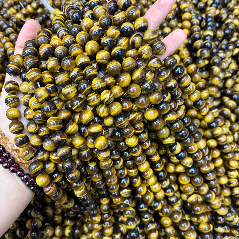 7A 天然ライトニングイエロータイガーアイ