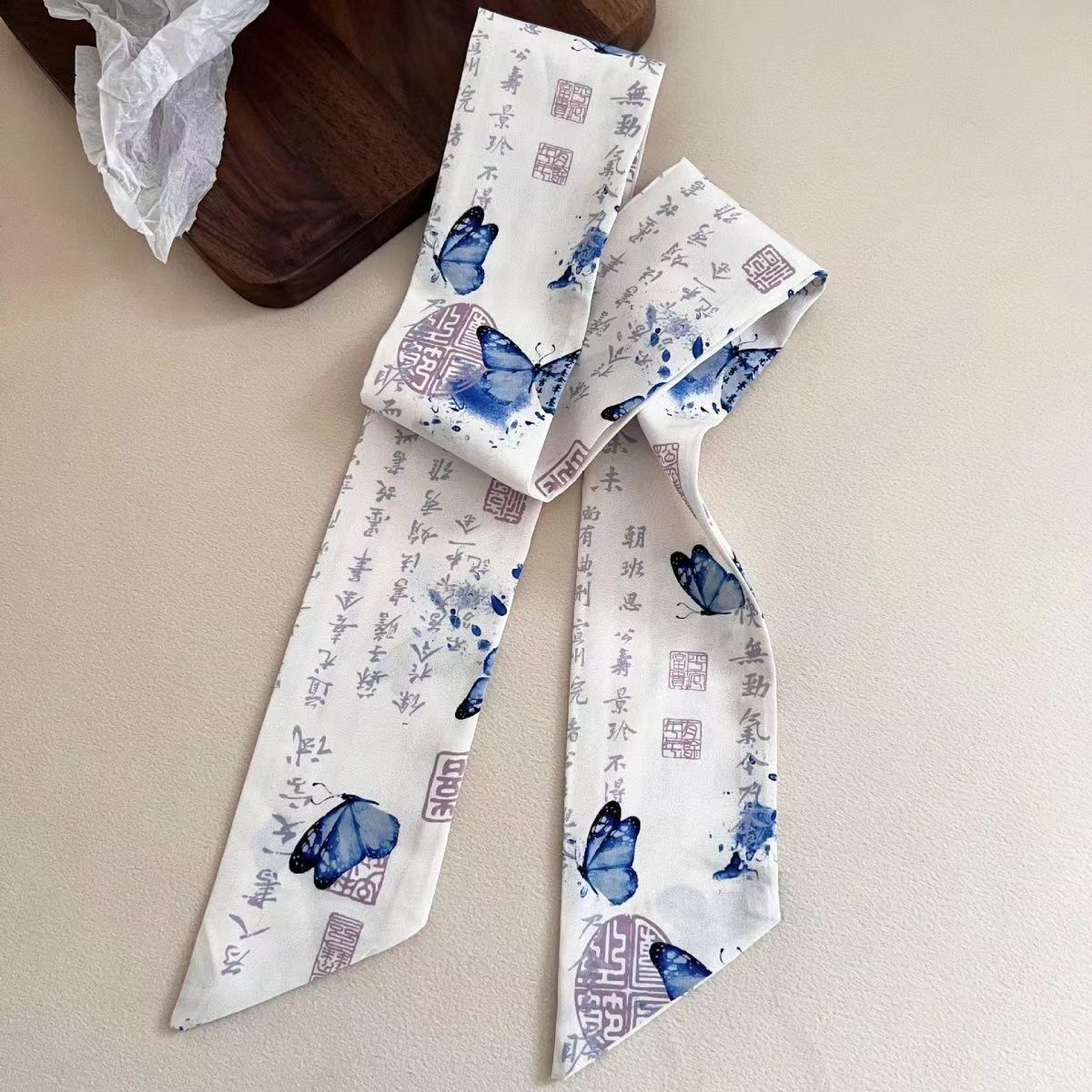 青い蝶の文字