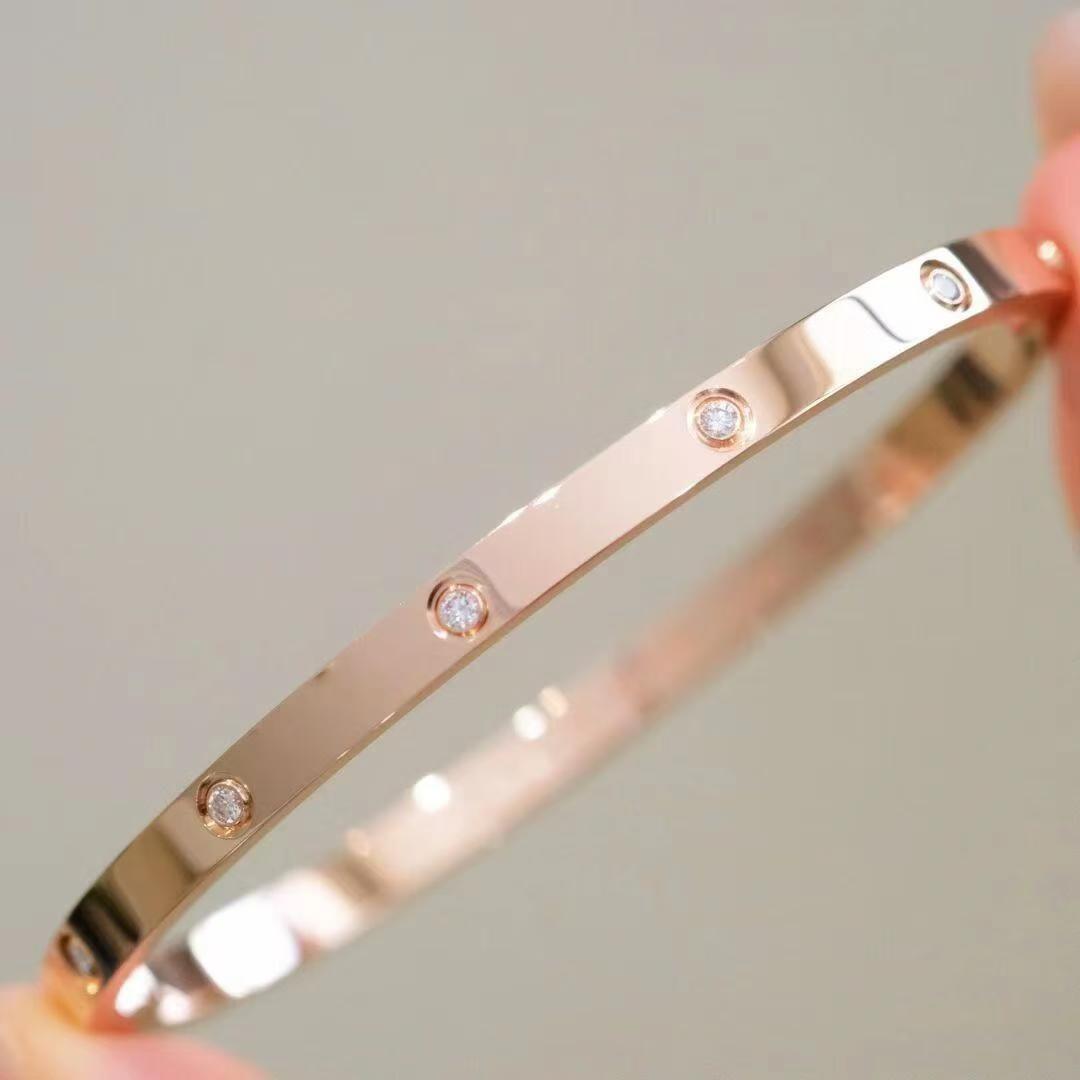 ローズゴールド ナロー バージョン 10 ダイヤモンド