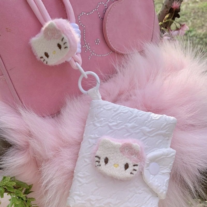 ホワイトkt多機能カードホルダー（ストラップ付き）