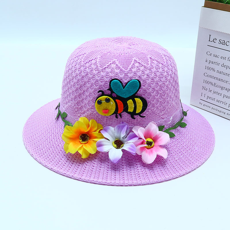 ミツバチ三輪花紫