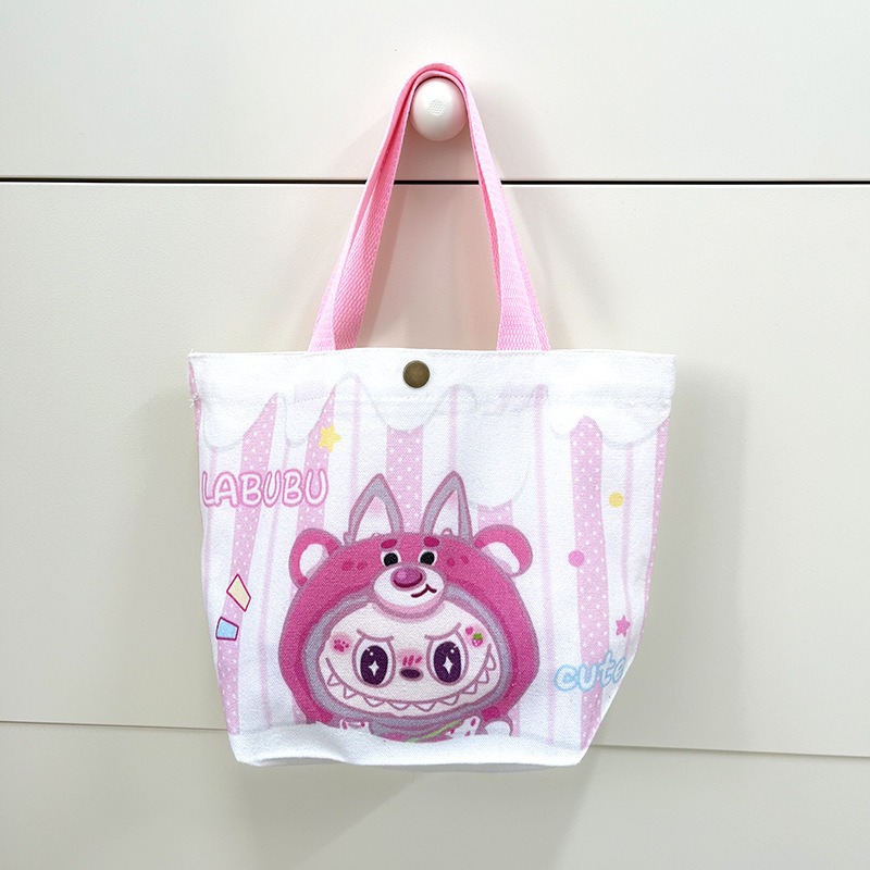 ピンクストロベリーベア ラブブ [両面印刷] 28*22*10cm