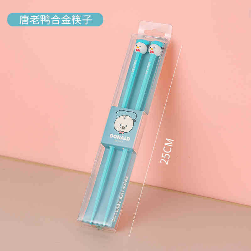ドナルドダック合金箸フィルムボックス