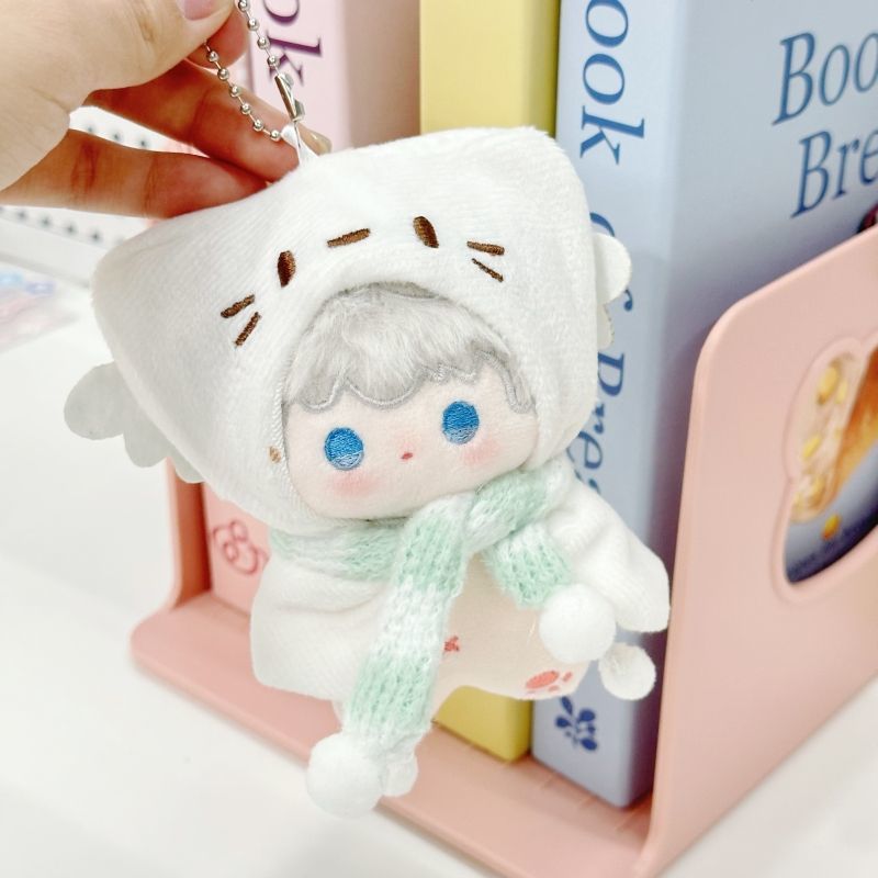 10cm白子猫マント（マント＋スカーフ）