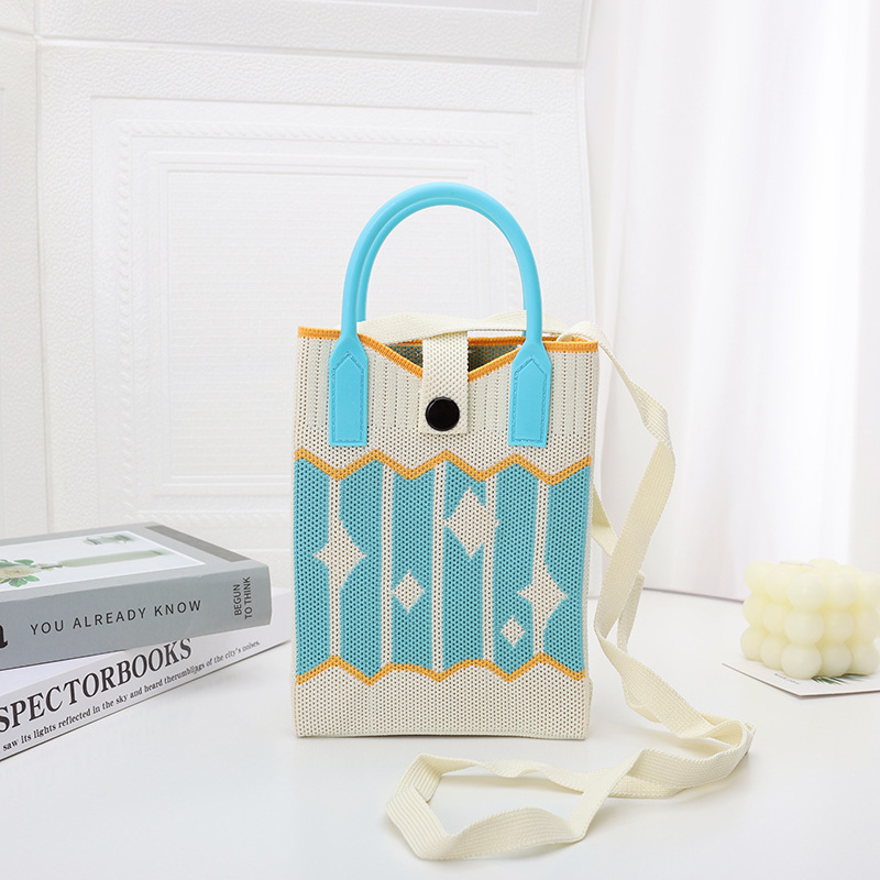 【シリコン+ショルダーストラップ】ブルーストライプ