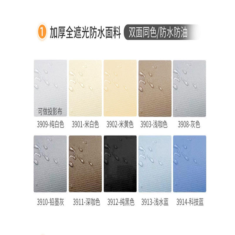 厚い全遮光防水生地