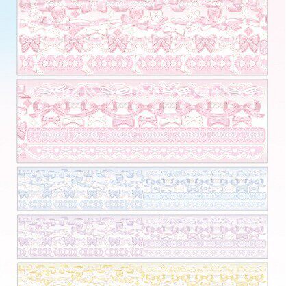 レース巾着-鹿ピック 3 全巻 5m