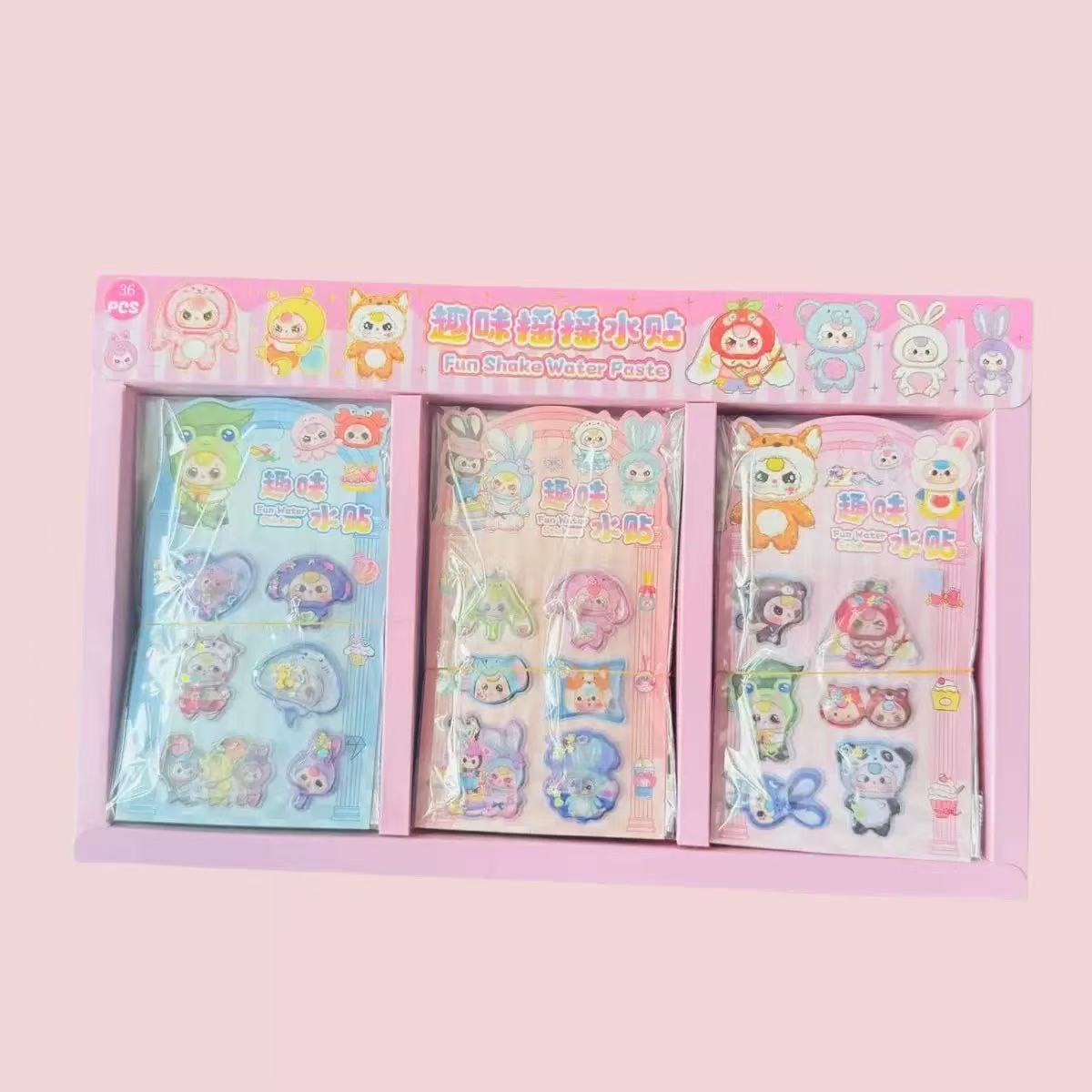 3歳の赤ちゃん向けの楽しいシェイクウォーターステッカー - Sサイズ