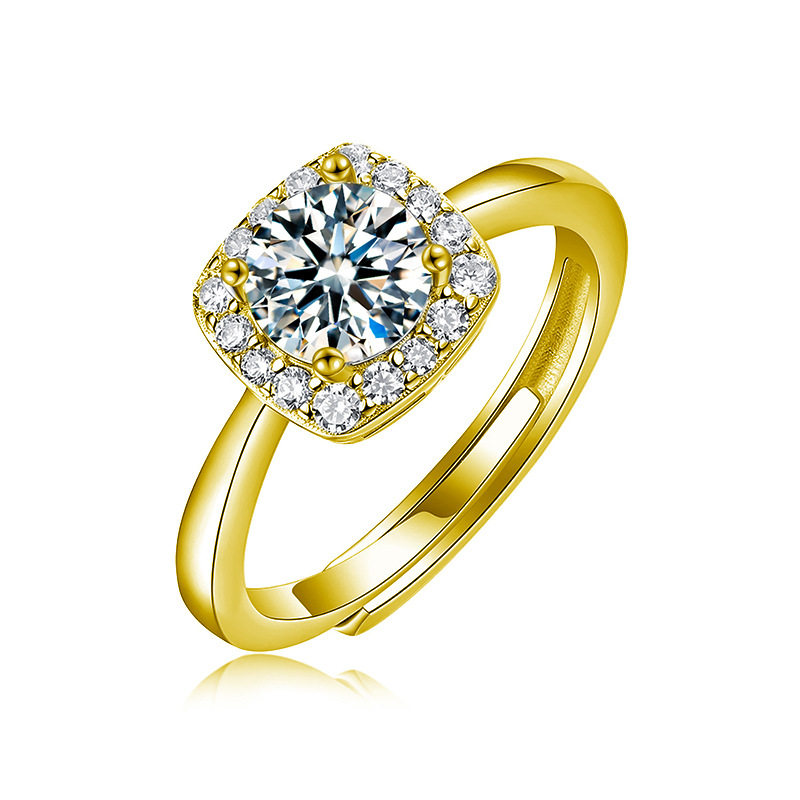 角砂糖リング ファッションバージョン（ゴールドカラー）