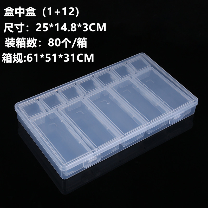 ボックスインボックス (1+12) 25*14.8*3 センチメートル