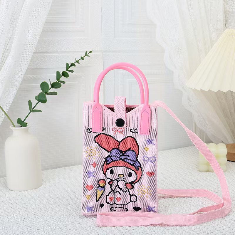 【シリコン+ショルダーストラップ】ピンクの座りうさぎ