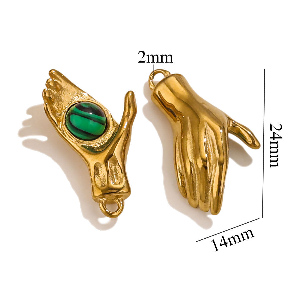 ゴールデンパーム+天然マラカイト