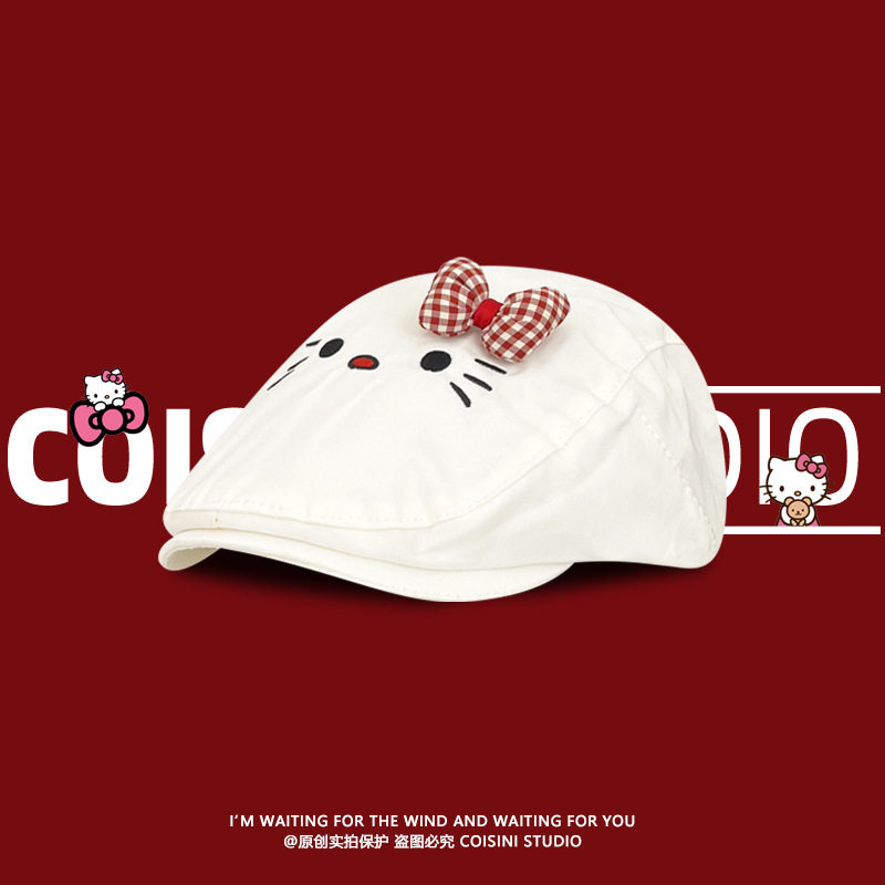 立体弓猫前進キャップ