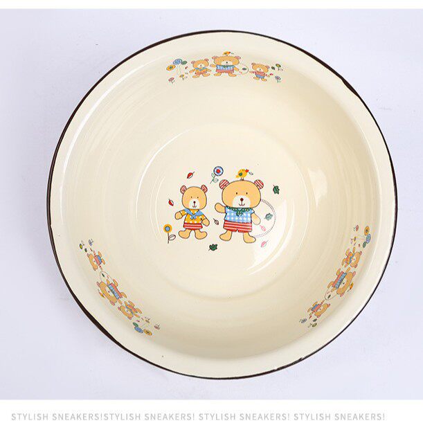 20cm厚手エナメル盆【一枚60個】