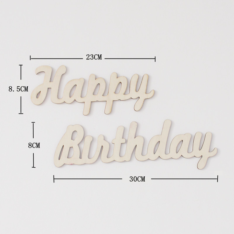 木製看板の誕生日の手紙のセット