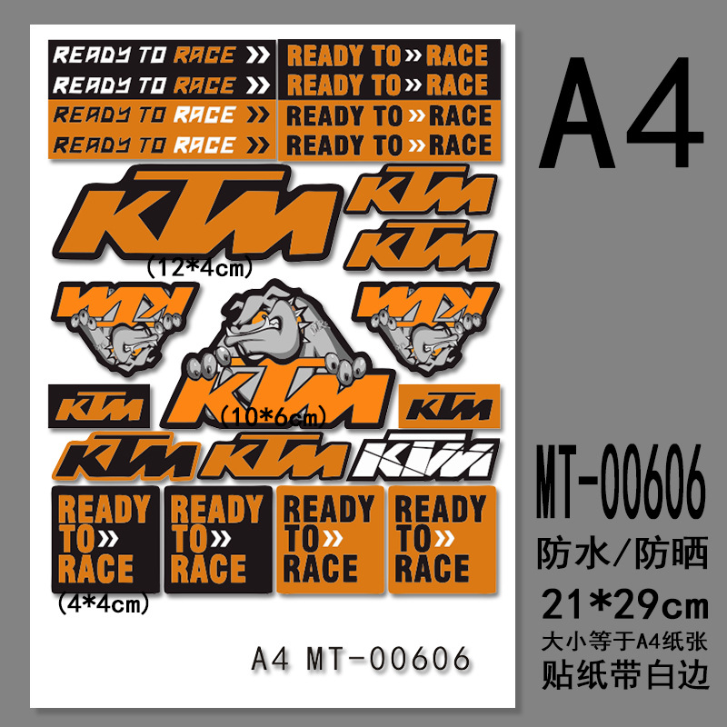 A4版-バイク 英語MT-00606