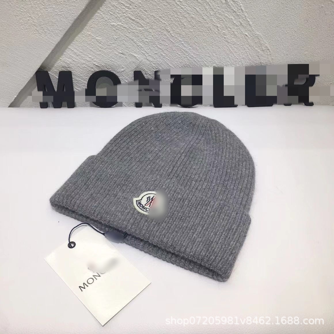 ニット帽 ダークグレー