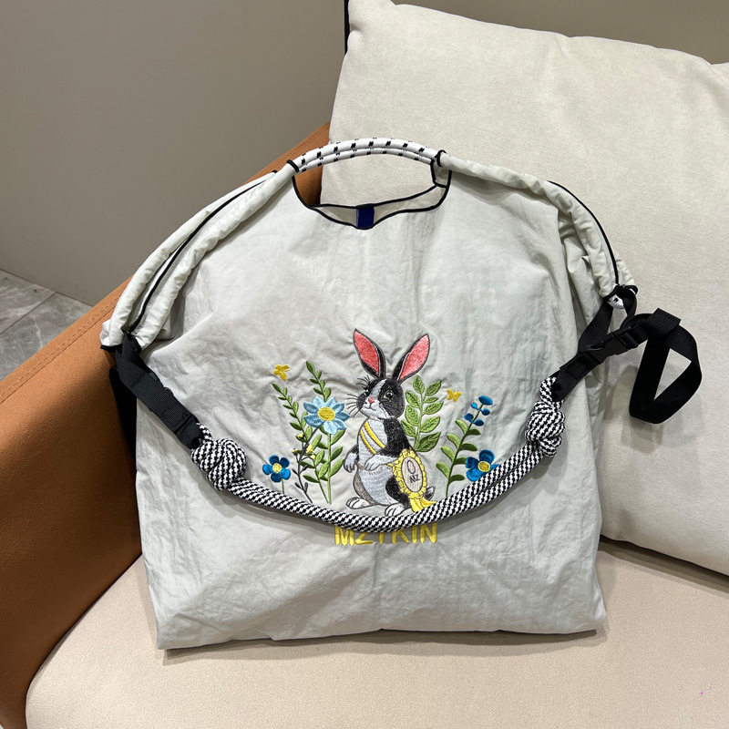 ライトグレー【花うさぎ】