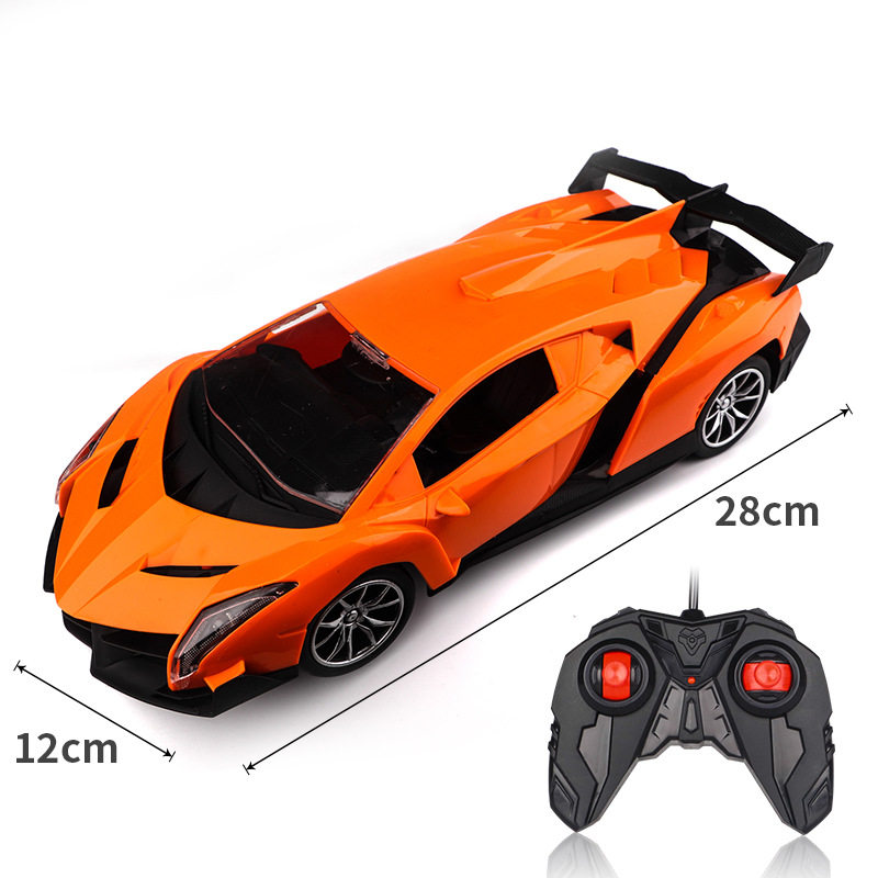 オレンジ色のランボーリモコン車【窓開けカラーケース/電池なし】