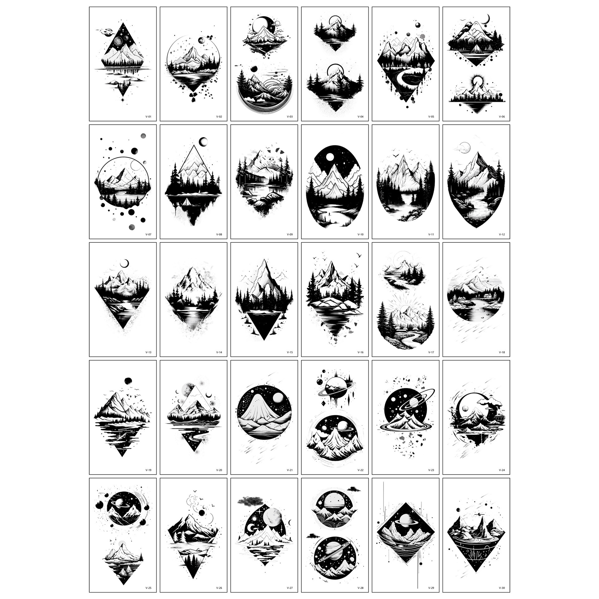 ダーク F シリーズ - 30 の異なるスタイル