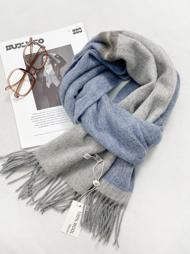 カラーブロックブルー