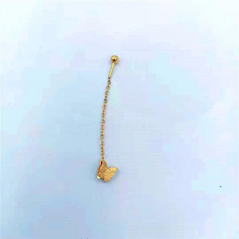 金色の砂の表面の二重蝶耳ワイヤー