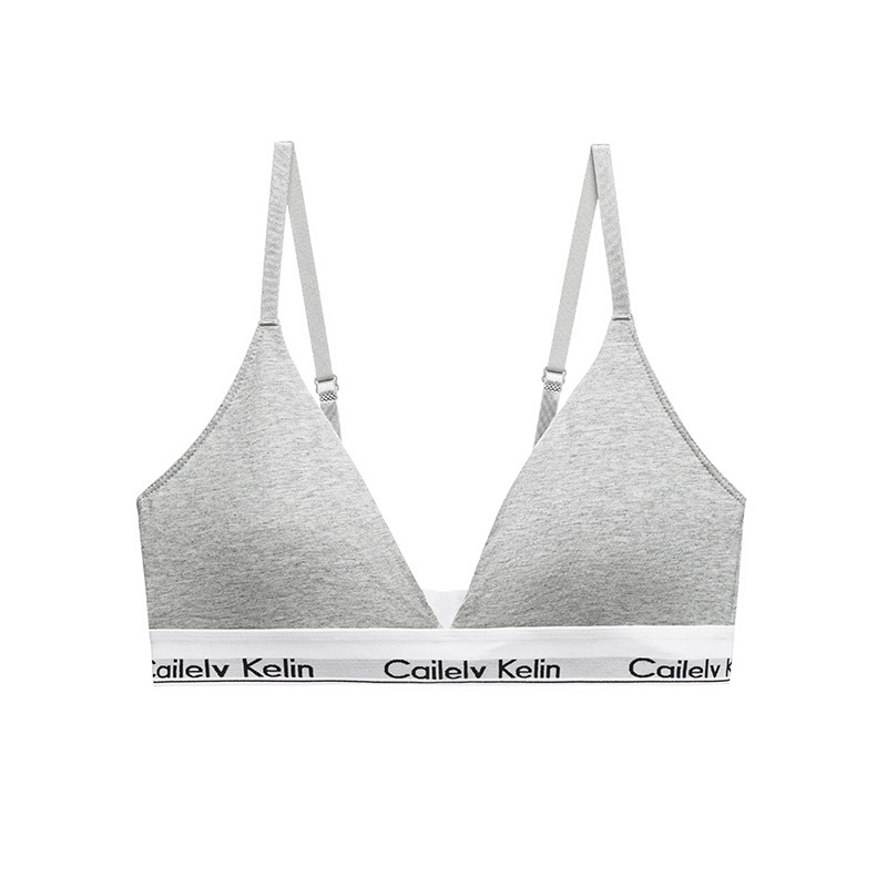 Vネックブラ（グレー）