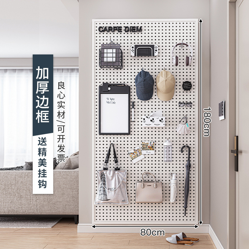 180×80cm-ホワイト フック10個付き