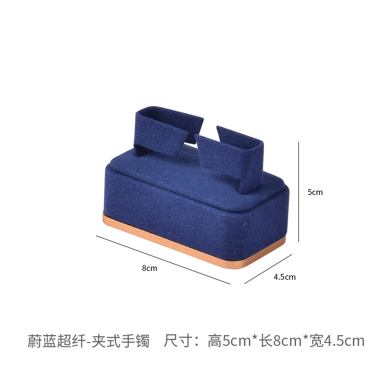 青い超繊維-クリップ式ブレスレット