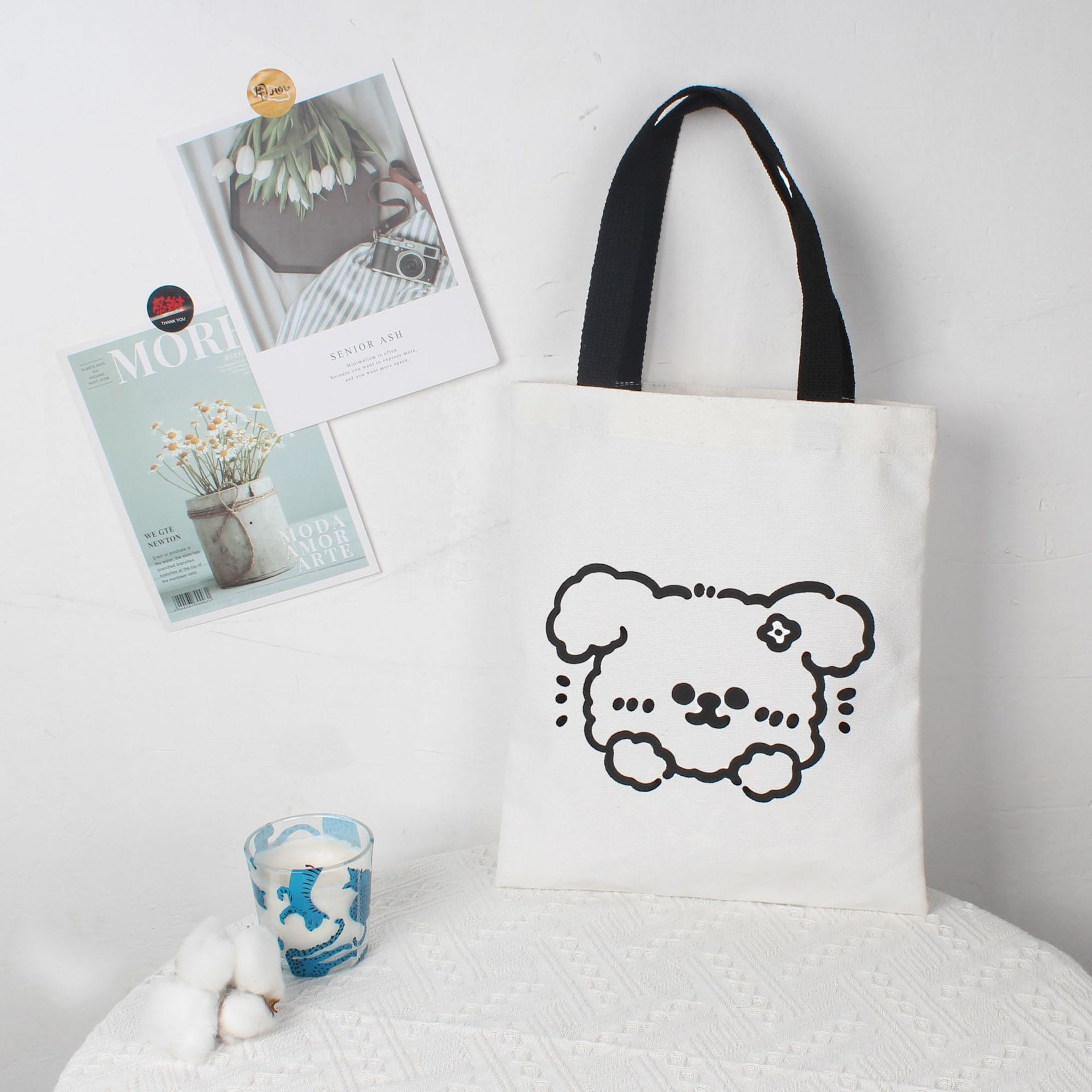 白い楽しい犬 (内袋なし)