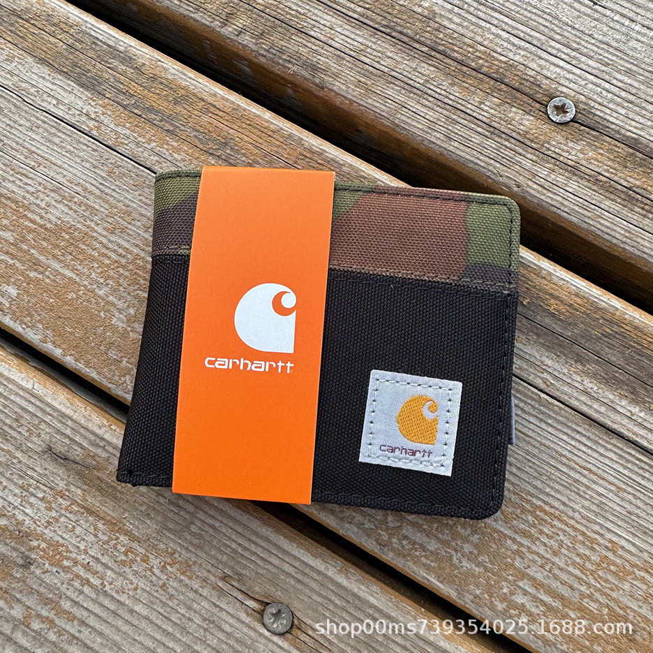 カードショートウォレット ブラック 迷彩柄 箱なし。