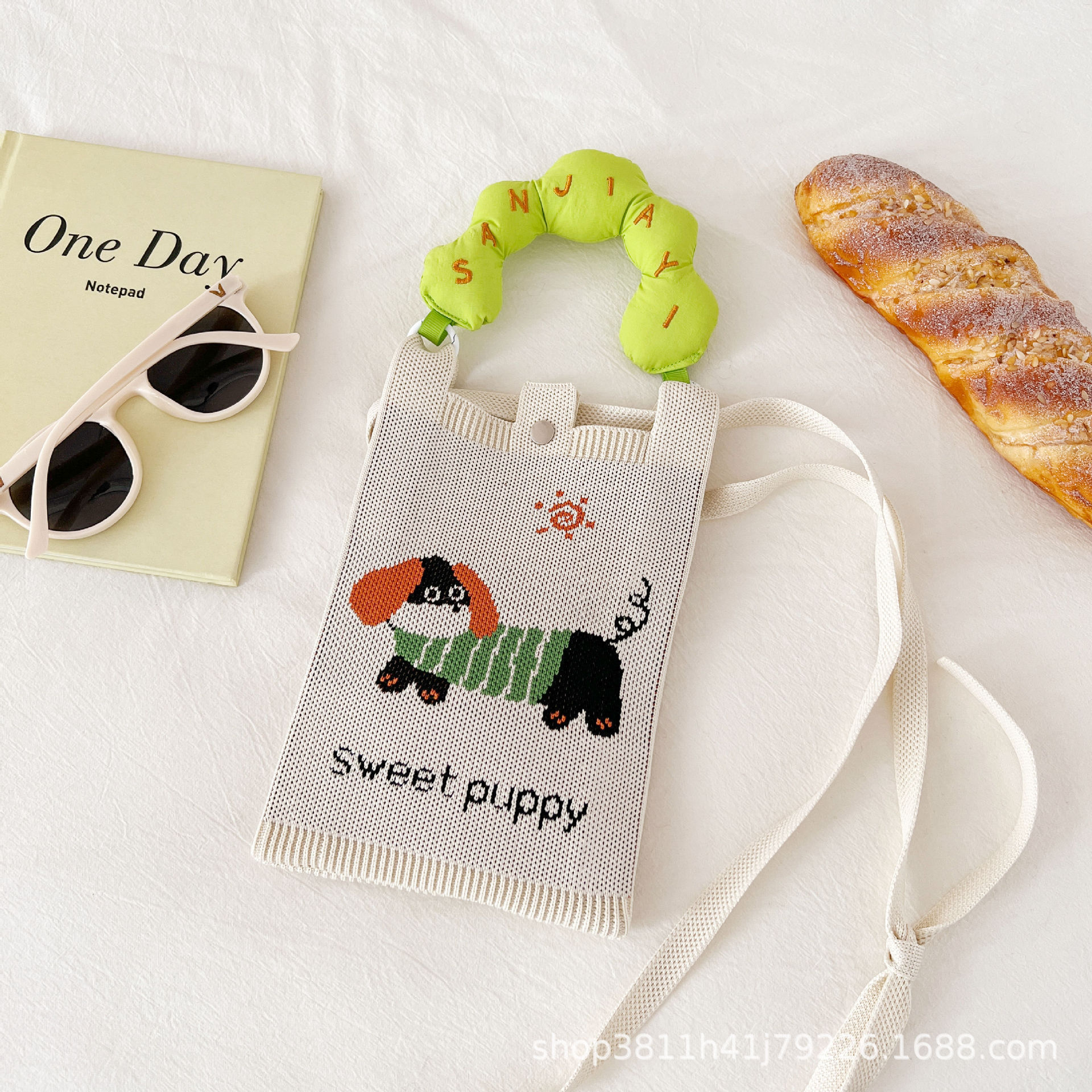 【ハンドル+ショルダーストラップ】ダックスフントパピー