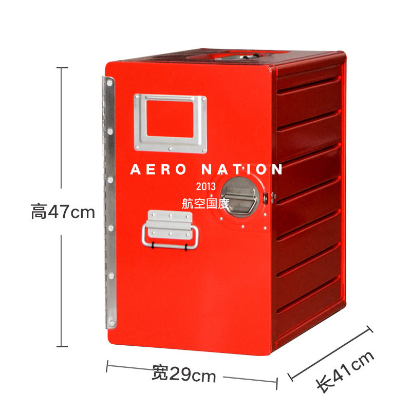 1 個 - 赤い大きなボックス + プラスチック引き出し 3 個