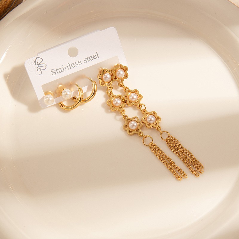 ダブルスターピアスセット