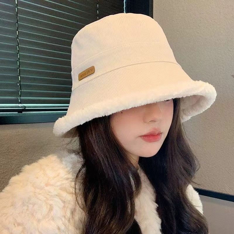 シェルパ リバーシブル バケット ハット - オフホワイト