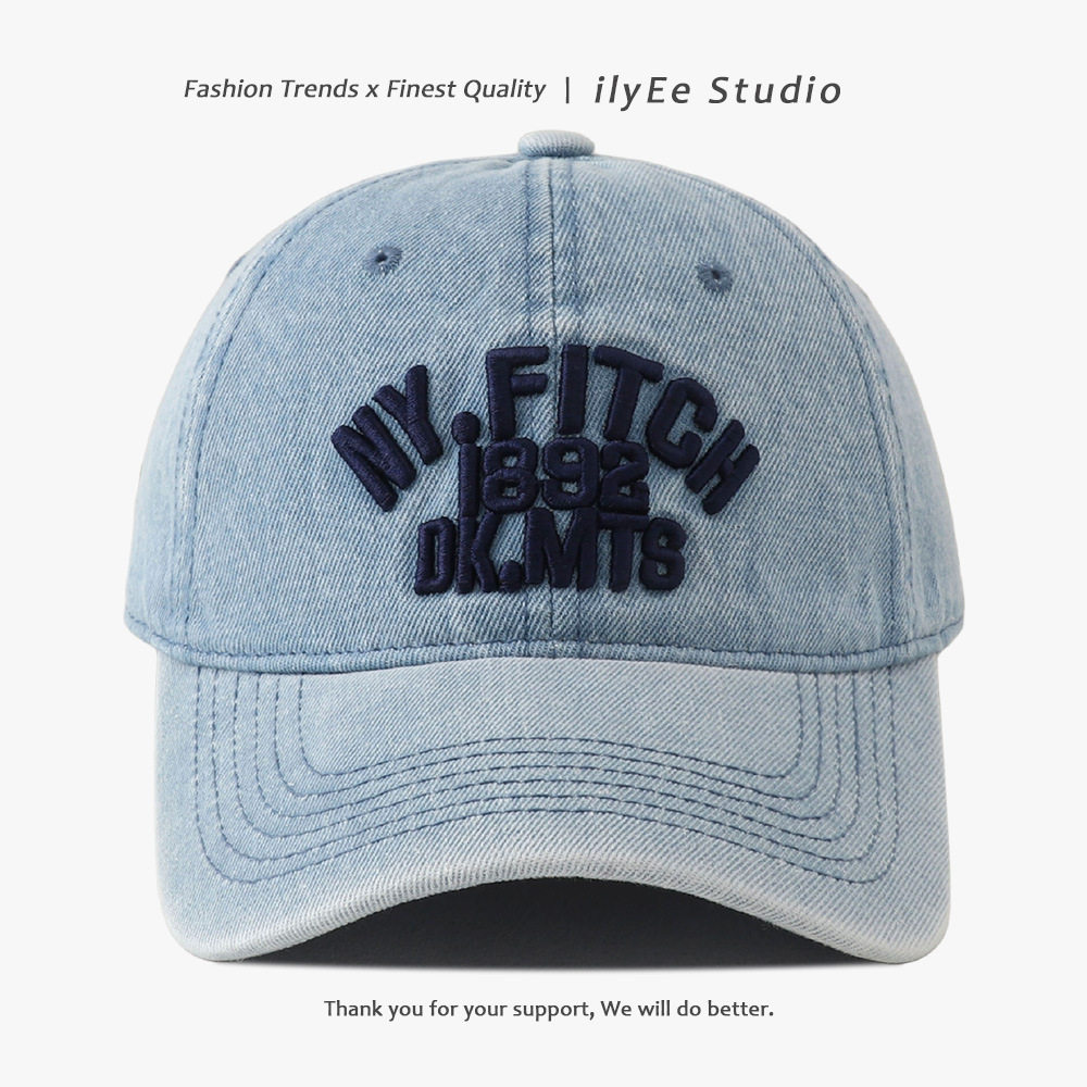 NY.FITCH1892 デニムベースボールキャップ ライトブルー
