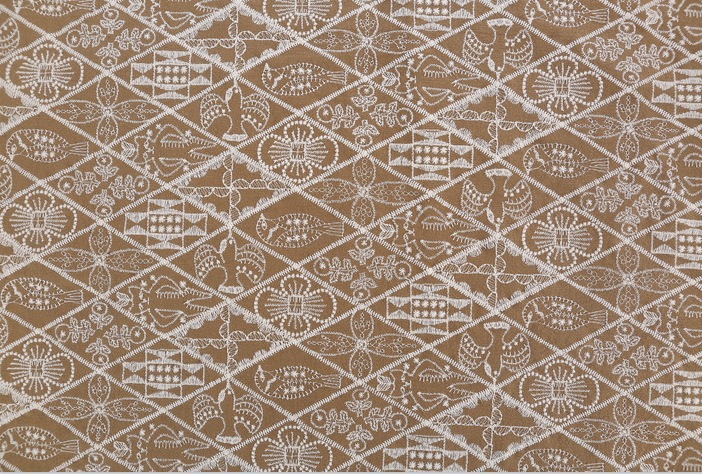 E20648 コーヒー色（ドア幅125cm、綿70％、麻30％）