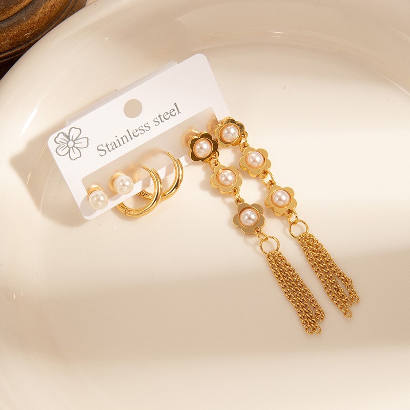 花のイヤリングセット