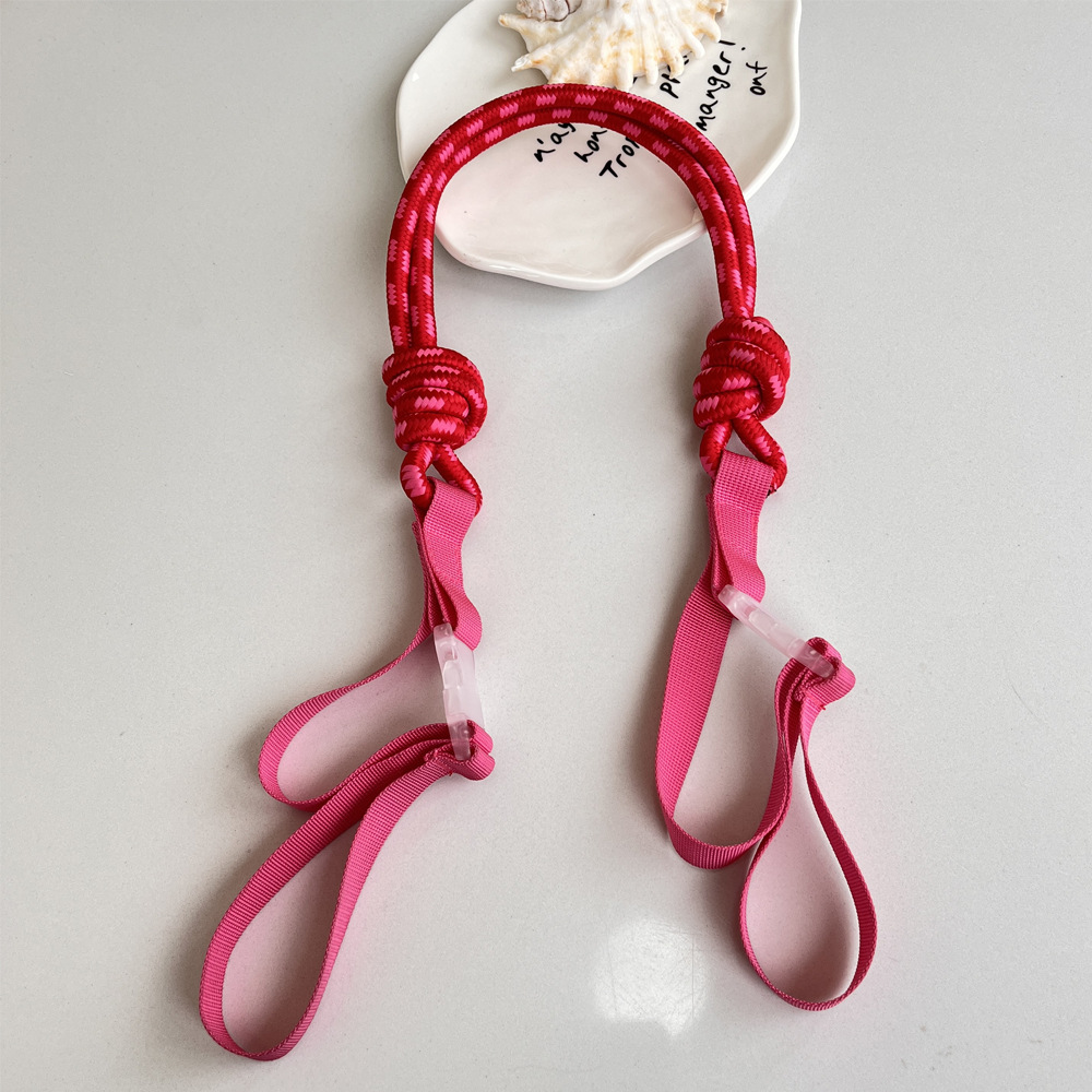粉色肩带