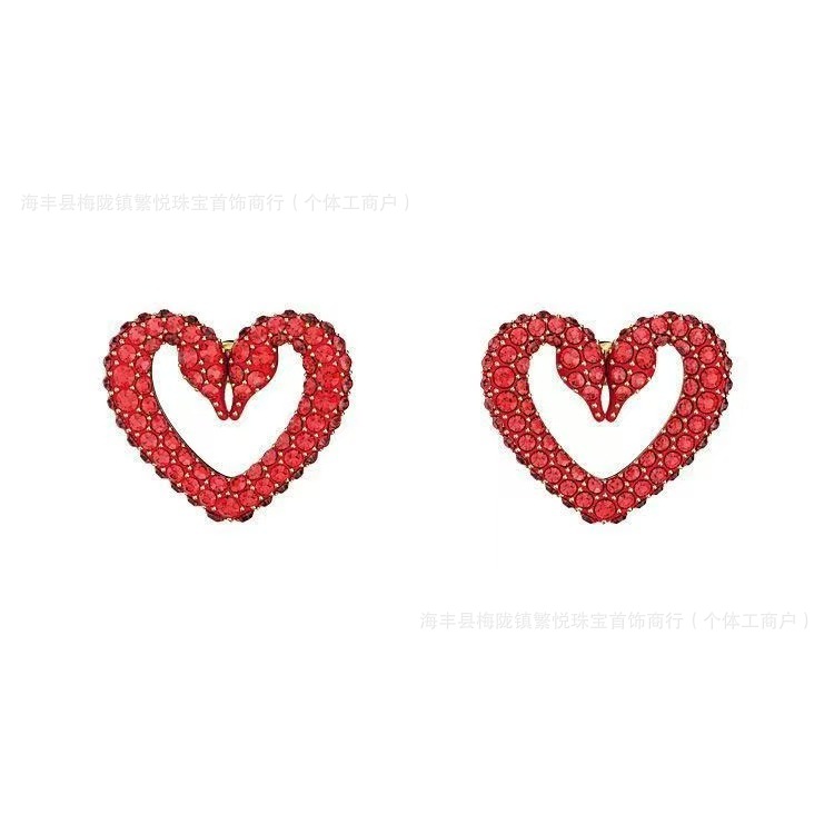 レッドスワンラブイヤリング