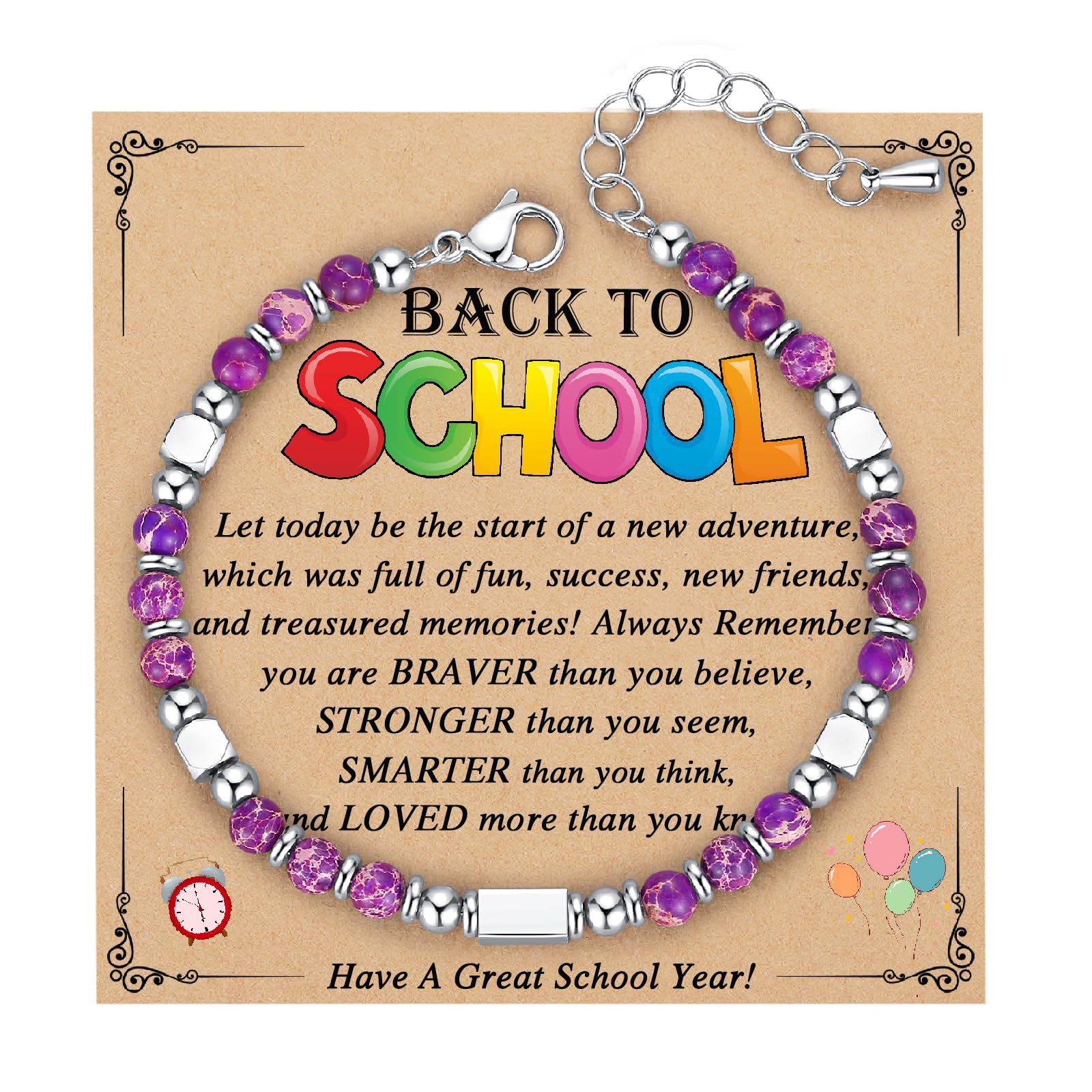 パープルエンペラーブレスレット-Back To School