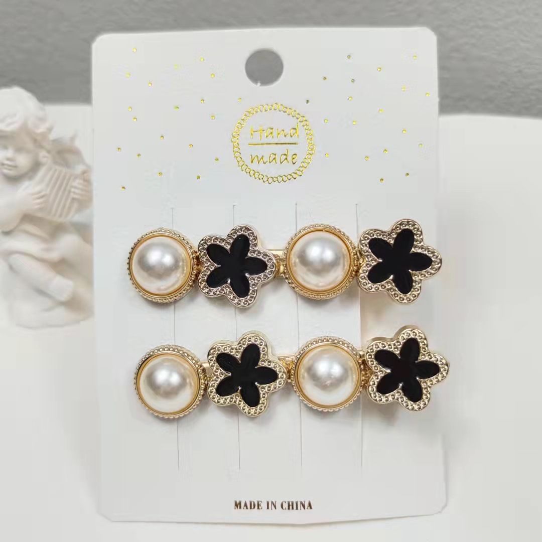 サイドクリップ#5つ星+パール