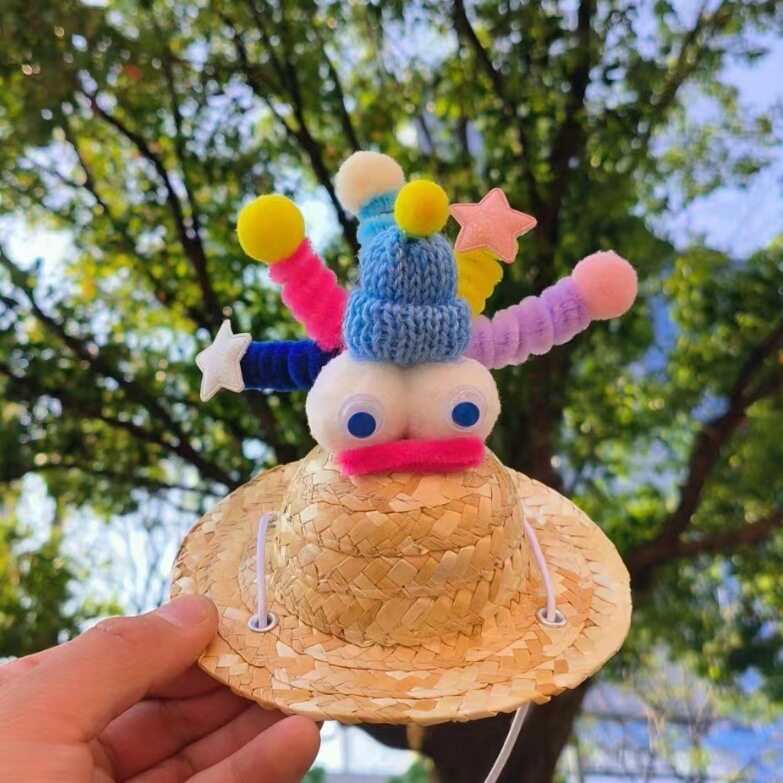 おかしな女の子の帽子