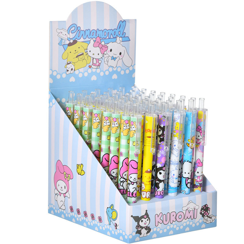 サンリオは中性ペンを押します。