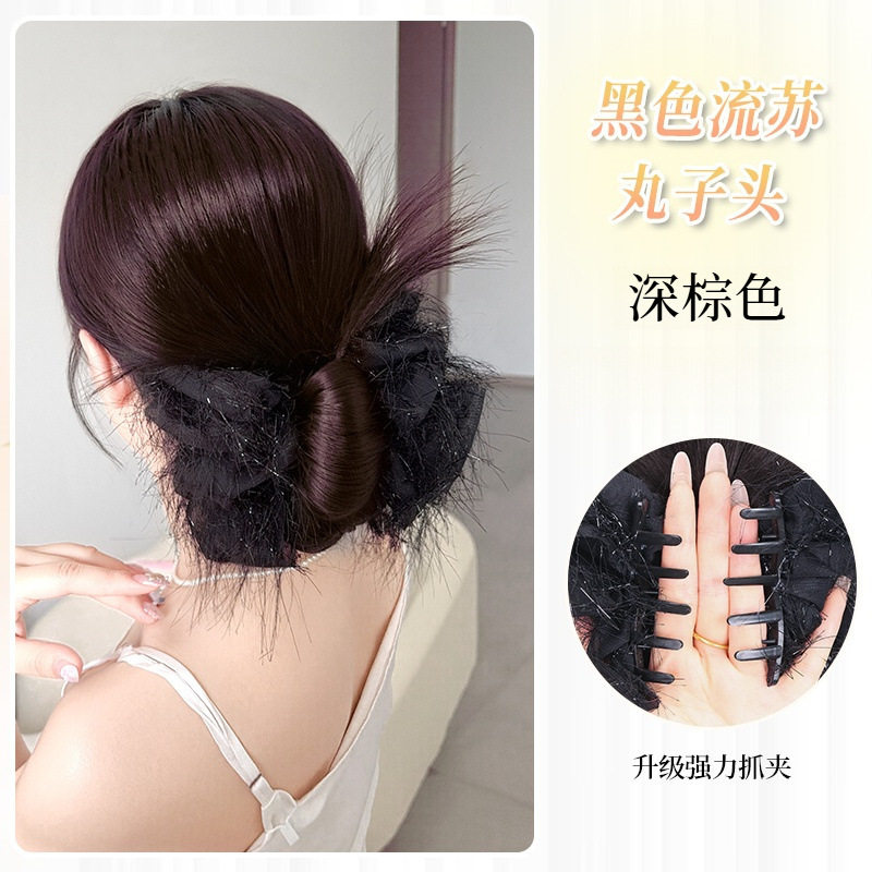 タッセルチキンフェザーヘッド【ダークブラウン】