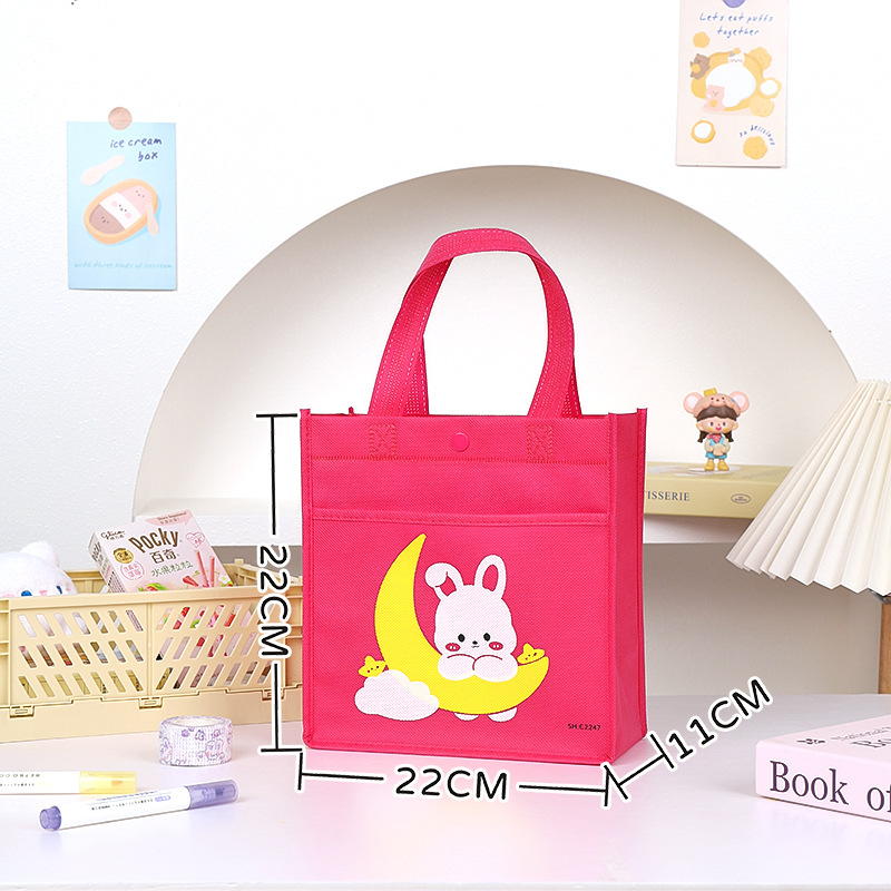 Moon Rabbit レッド 1枚 幅22×22×11cm 不織布