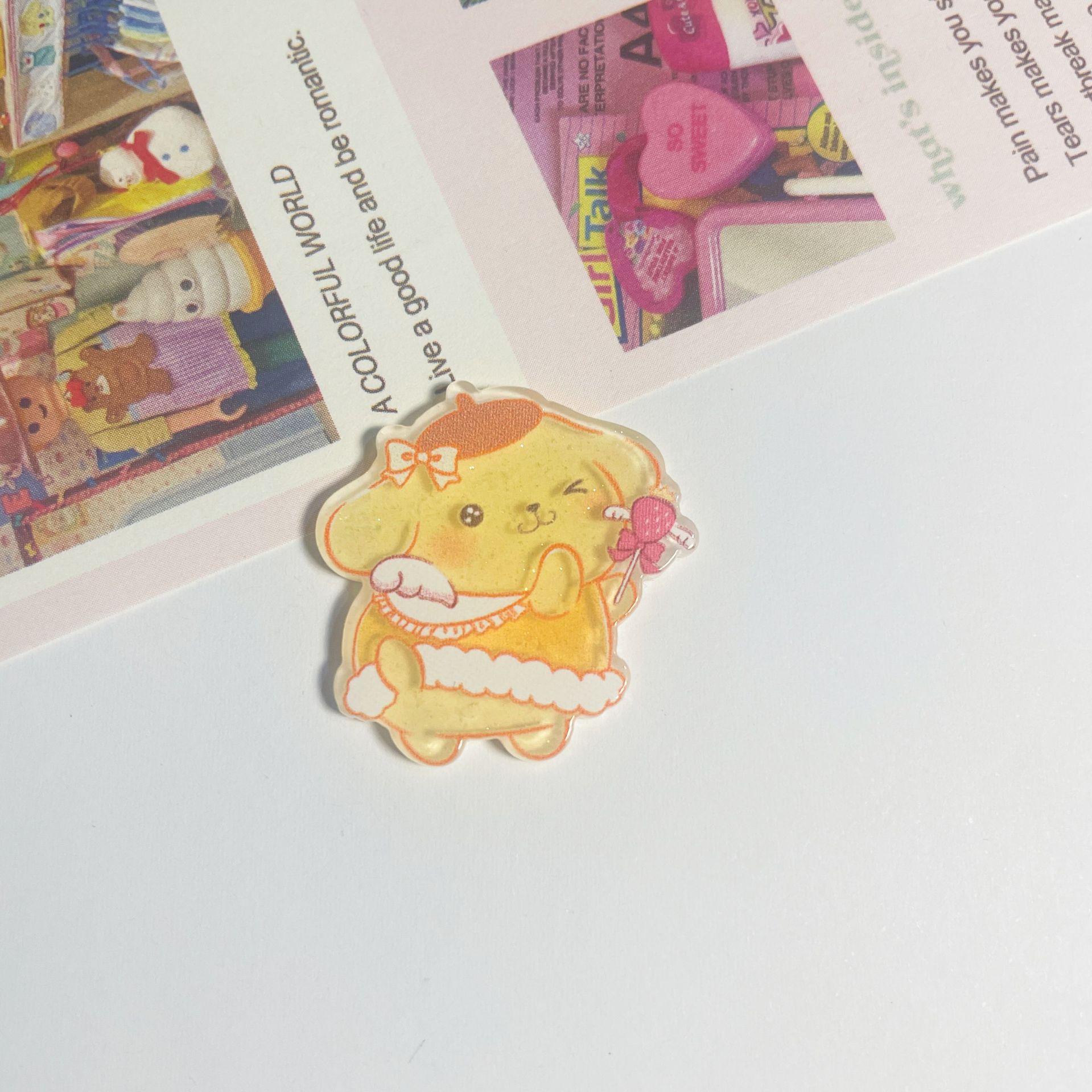プリン犬2.7cm * 2.7cm (モノリシック)