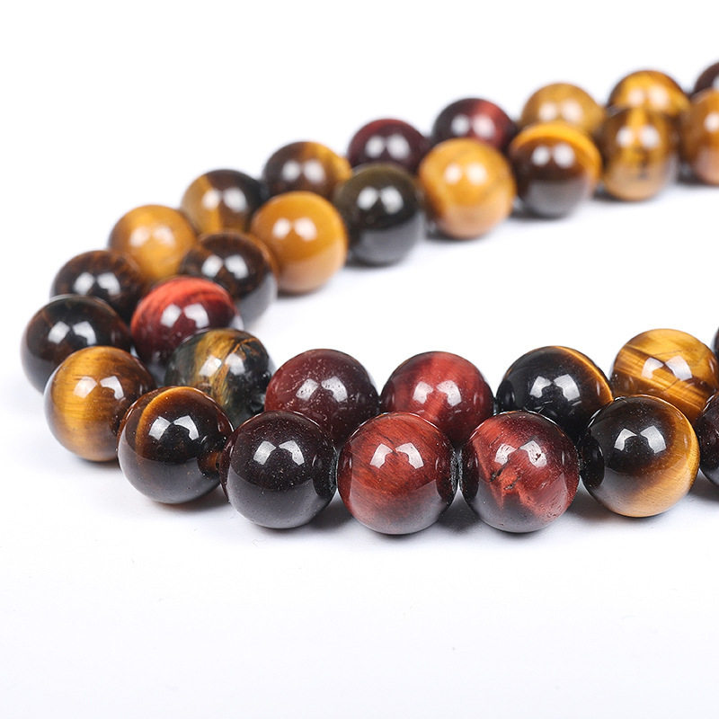 5A ナチュラル 3 色タイガーアイ