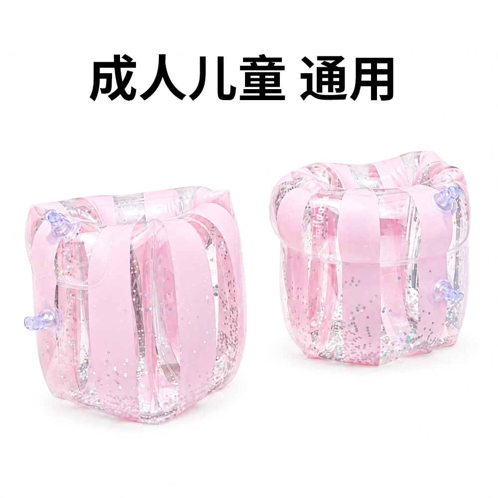 （円筒形）ピンクのスパンコールストライプ
